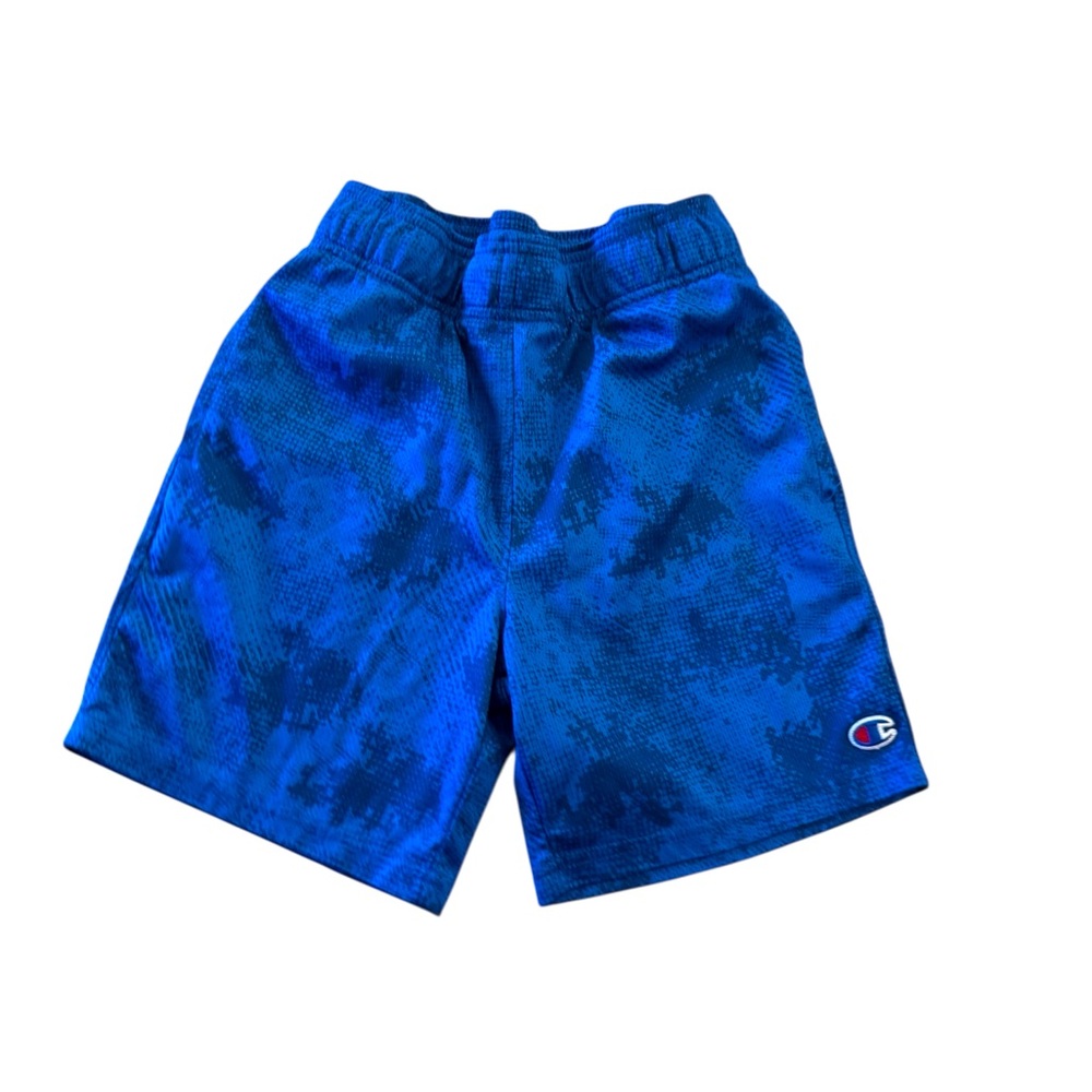 Champion | Kids Blue Patterned Shorts Athletic Sports Size Medium 10/12